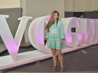  Colombian fashion designer and Creative Director of Guadalupe Design, Daniela Garces  poses for photos as part of Fashion Day by Vogue, Moi...