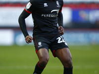  TJ Eyoma of Lincoln City (on loan from Tottenham Hotspur) during Sky Bet League One between Charlton Athletic  and Lincoln City at The Vall...
