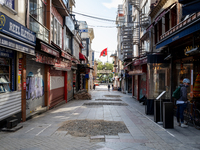 The empty streets of Istanbul, Turkey seen on May 5, 2021. The government imposed a 19-day curfew which started on April 29 and will end on...
