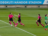 Lilla Sipos of Astra-TP-Üllő player celebrates the first goal during the match at Hungarian Women CUP Final 2021 at New Hidegkuti Nándor Sta...