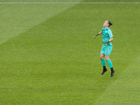 Goalkeeper Bednar Chandra Morden of FTC-Telekom celebrates the goal during the match at Hungarian Women CUP Final 2021 at New Hidegkuti Nánd...