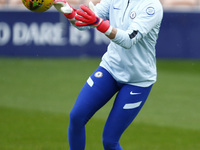 Chelsea Ladies Carly Telford during the pre-match warm-up  during  FA Women's Spur League betweenTottenham Hotspur and Chelsea  at The Hive...