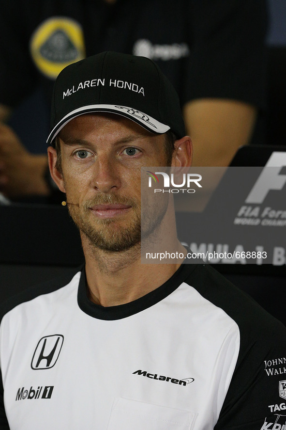 FORMULA 1 BRITISH GRAND PRIX 2015
Pressekonferenz:
Jenson Button (GB#22), McLaren Honda
