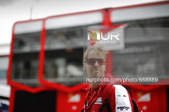FORMULA 1 BRITISH GRAND PRIX 2015
Sebastian Vettel (GER#5), Scuderia Ferrari im Fahrerlager
