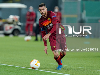 Lorenzo Pellegrini of AS Roma during the UEFA Europa League Semi-Final match between AS Roma and Manchester United at Stadio Olimpico, Rome,...