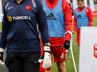 Muhittin Kurt (middle) leaves the pitch as Turkey wins over Poland in a friendly match ofEuropean Amputee Football Federation held in Pradni...