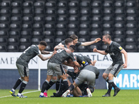 Sam Hutchinson of Sheffield Wednesday scores his team's first goal during the Sky Bet Championship match between Derby County and Sheffield...