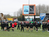    Newcastle Falcons players prepare for the Gallagher Premiership match between Newcastle Falcons and London Irish at Kingston Park, Newcas...