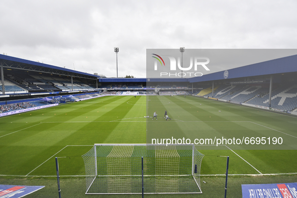 General view of the stadium before the Sky Bet Championship match between Queens Park Rangers and Luton Town at Loftus Road Stadium, London...