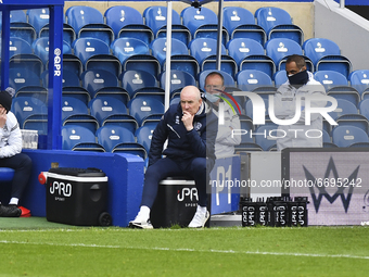 QPR Manager Mark Warburton looks on during the Sky Bet Championship match between Queens Park Rangers and Luton Town at Loftus Road Stadium,...