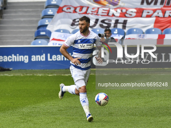 Charlie Austin of QPR in action during the Sky Bet Championship match between Queens Park Rangers and Luton Town at Loftus Road Stadium, Lon...
