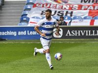 Charlie Austin of QPR in action during the Sky Bet Championship match between Queens Park Rangers and Luton Town at Loftus Road Stadium, Lon...