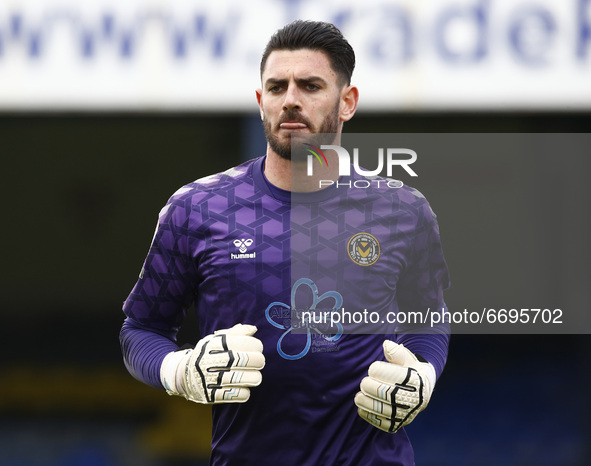 Newport County's Tom King United  during Sky Bet League Two between Southend United and Newport Countyat Roots Hall Stadium , Southend, UK o...