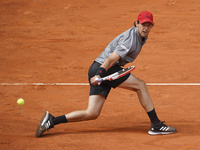 Dominic Thiem of Austria in action during his Men's Singles match, Semifinals, against Alexander Zverev of Germany on the ATP Masters 1000 -...