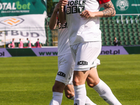 Erik Exposito    gol bramka radosc during the Polish Football Extraleague match between Warta Poznan v Slask Wroclaw, in Gdansk, Poland, on...