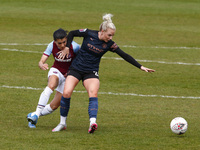  L-R Kenza Dali of West Ham United  and Alex Greenwood of Manchester City WFC  during  Barclays FA Women's Super League  match between West...