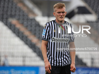 Karol Świderski #9 of PAOK during the soccer match between PAOK v Aris for the Play-off of Super League Greece, in Toumba stadium, Thessalon...