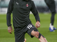 Theo Hernndez of AC Milan  during the Serie A match between Juventus FC and AC Milan at Allianz Stadium on May 09, 2021 in Turin, Italy.

 (