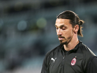 Zlatan Ibrahimovic of AC Milan during the Serie A match between Juventus FC and AC Milan at Allianz Stadium on May 09, 2021 in Turin, Italy....