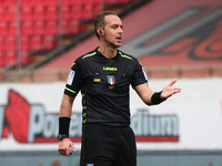 Luca Pairetto in action during the Serie B match between AC Monza and Brescia Calcio at Stadio Brianteo on May 10, 2021 in Monza, Italy. (