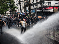 A pro-Palestinian demonstrator was shot by police with a water cannon on 15 May 2021 when, at the call of numerous organisations, a demonstr...