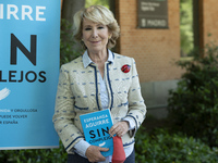 The former president of the Community of Madrid Esperanza Aguirre attends the presentation of her new book, 'Sin complejos', at the Municipa...