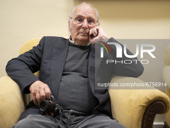 The filmmaker Carlos Saura during the portrait session in Madrid, Spain on May 26, 2021. (