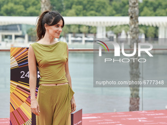 Macarena Garcia attends the 'Paraiso' 24th Malaga Film Fest photocall at Muelle Uno in Malaga, Spain (