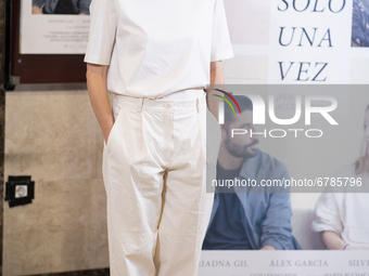 The actress Ariadna Gil posing during the presentation of the film 'Solo una vez', on June 7, 2021, in Madrid, Spain. (