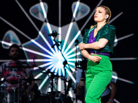 Italian singer Emma Marrone performs live at Arena di Verona, June 07, 2021 in Verona, ItalyItalian singer Emma Marrone performs live at Are...