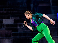 Italian singer Emma Marrone performs live at Arena di Verona, June 07, 2021 in Verona, ItalyItalian singer Emma Marrone performs live at Are...