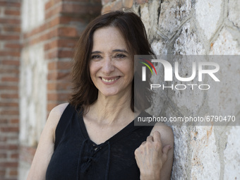The actress Ana Torrent poses during the portrait session in Madrid, Spain on June 8, 2021. (