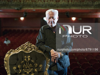 Actor Juan Echanove poses during the portrait session in Madrid, Spain on June 9, 2021. (