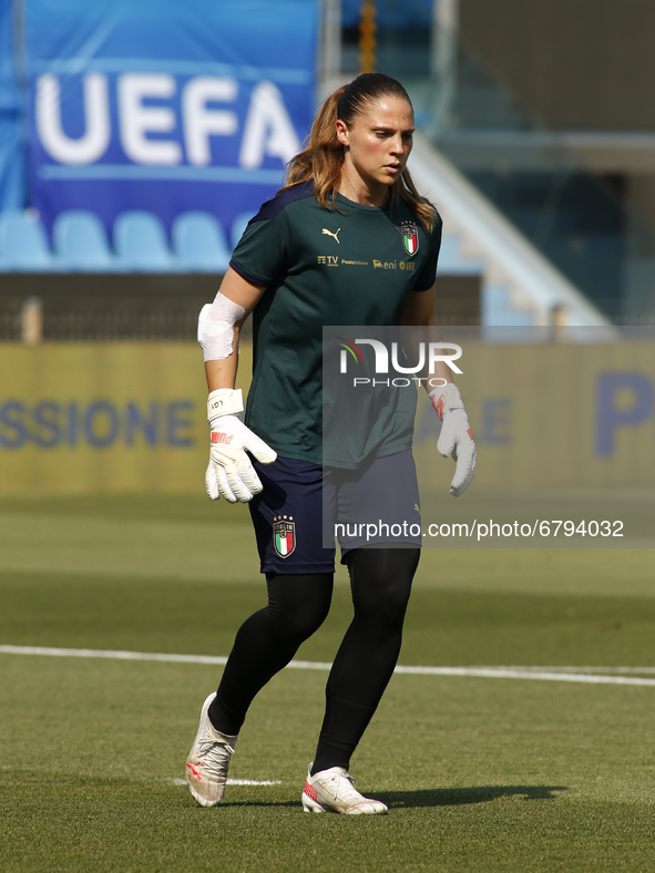 Laura Giuliani during friendly match match between Italy v Holland Woman, in Ferrara, Italy on June 10, 2021.  