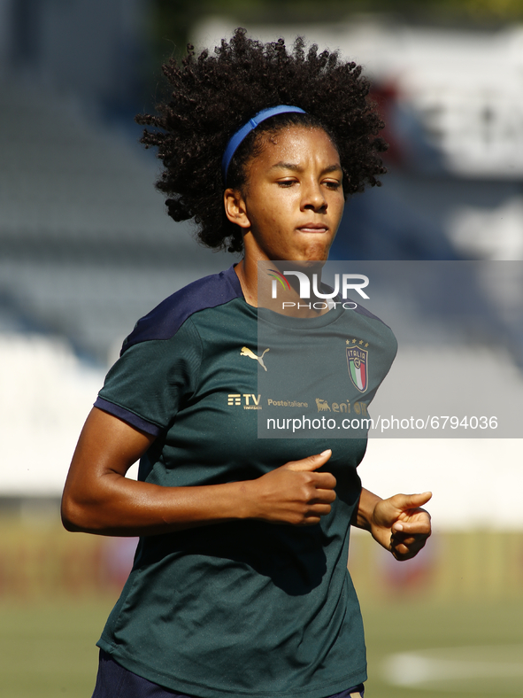 Sara Gama during friendly match match between Italy v Holland Woman, in Ferrara, Italy on June 10, 2021.  