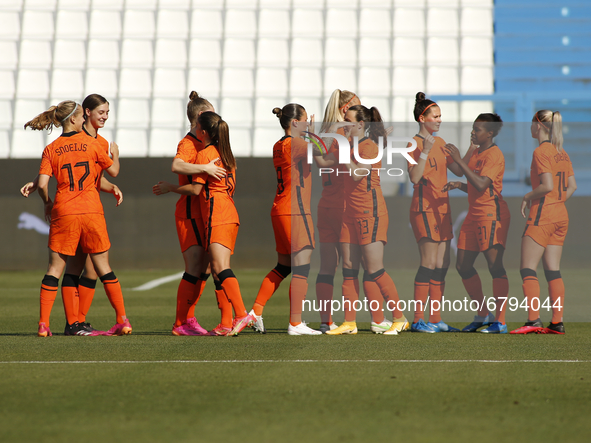 Holland Team during friendly match match between Italy v Holland Woman, in Ferrara, Italy on June 10, 2021.  