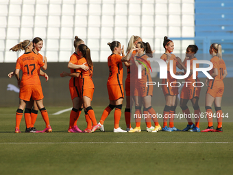 Holland Team during friendly match match between Italy v Holland Woman, in Ferrara, Italy on June 10, 2021.  (