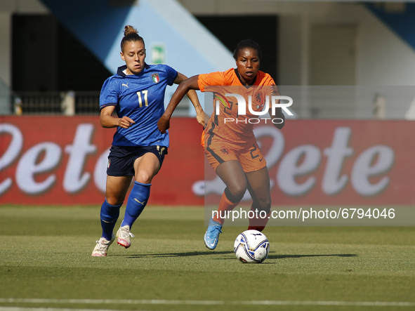 Lineth Beerensteyn during friendly match match between Italy v Holland Woman, in Ferrara, Italy on June 10, 2021.  