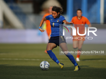 Valentina Giacinti during friendly match match between Italy v Holland Woman, in Ferrara, Italy on June 10, 2021.  (