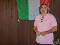 Pierluigi Pardo  during the Padel Solidarity at the Rieti Sport Festival, in Rieti, Italy, on June 13, 2021. (