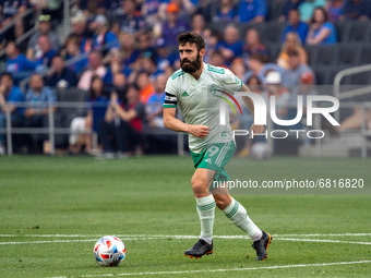 Colorado’s Jack Price moves the ball upfield during a MLS soccer match between FC Cincinnati and the Colorado Rapids that ended in a 2-0 Col...