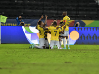 Preciado Equador player celebrates his goal during the match against Venezuela at the Engenhão stadium, for the Copa America 2021, at Estadi...