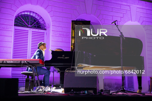 Roberto Fonseca performs live for the inauguration concert of Piano City 2021 at GAM on June 25, 2021 in Milan, Italy. 