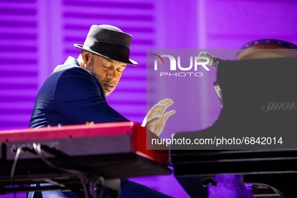 Roberto Fonseca performs live for the inauguration concert of Piano City 2021 at GAM on June 25, 2021 in Milan, Italy. 