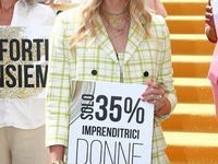 Chiara Ferragni attends the Pantene event at the Palazzo dell'Arengario in Milan, Italy, July 6 2021 (