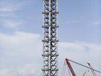 The integration tower is now fully stacked making it the tallest structure in all of South Texas. This building will have mechanical arms wh...