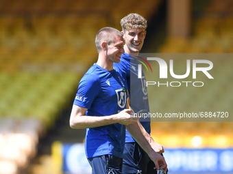 
Nottingham goalkeepers Ethan Horvath and Jordan Wright during the Pre-season Friendly match between Port Vale and Nottingham Forest at Vale...