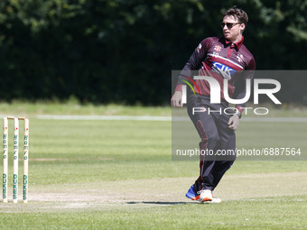 Tom Oakley of Brentwood cc during    Dukes Essex T20 Competition- Semi-Final between Brentwood CC and Hornchurch CC at Toby Howe Cricket Clu...