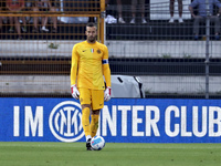 Samir Handanovic of FC Internazionale in action during the Pre-Season Friendly match between Lugano and FC Internazionale at Cornaredo Stadi...