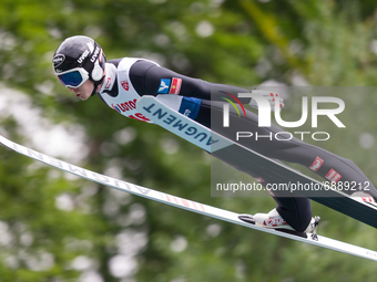 Markus Schiffner (AUT) during the FIS Ski Jumping Summer Grand Prix in Wisla, Poland, on July 18, 2021. (